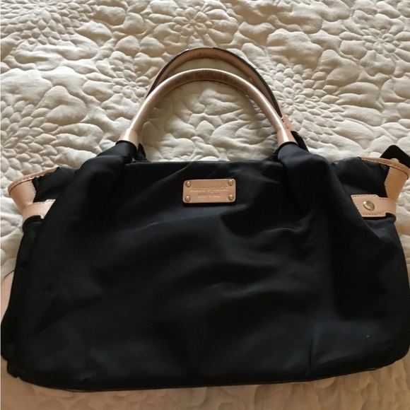 kate spade Handbags - Kate Spade Nylon and tan leather Bag